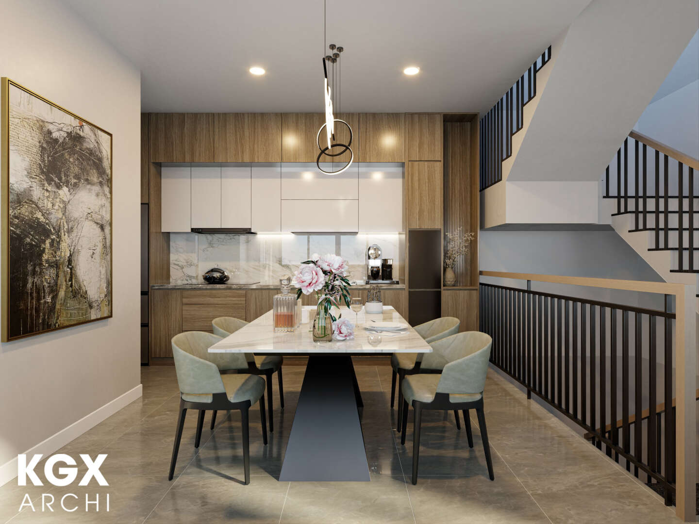 Nội thất nhà cô Khánh Thiện